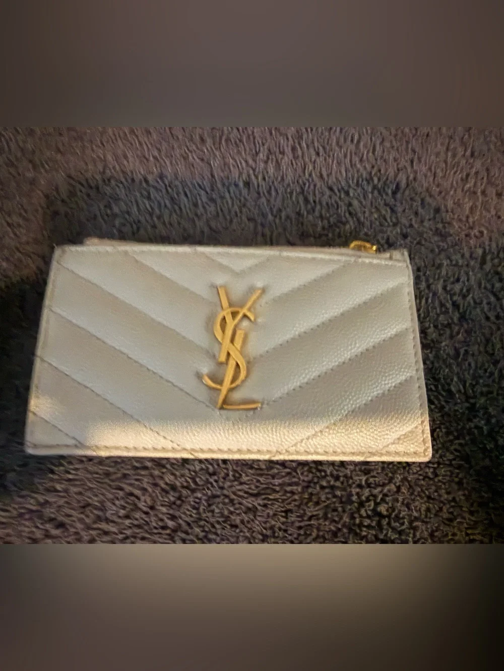 YSL CASSANDRE MATELASSÉ FRAGMENTS CARD CASE IN GRAIN DE POUDRE LEATHER
WHITE COA - Picture 2 of 14